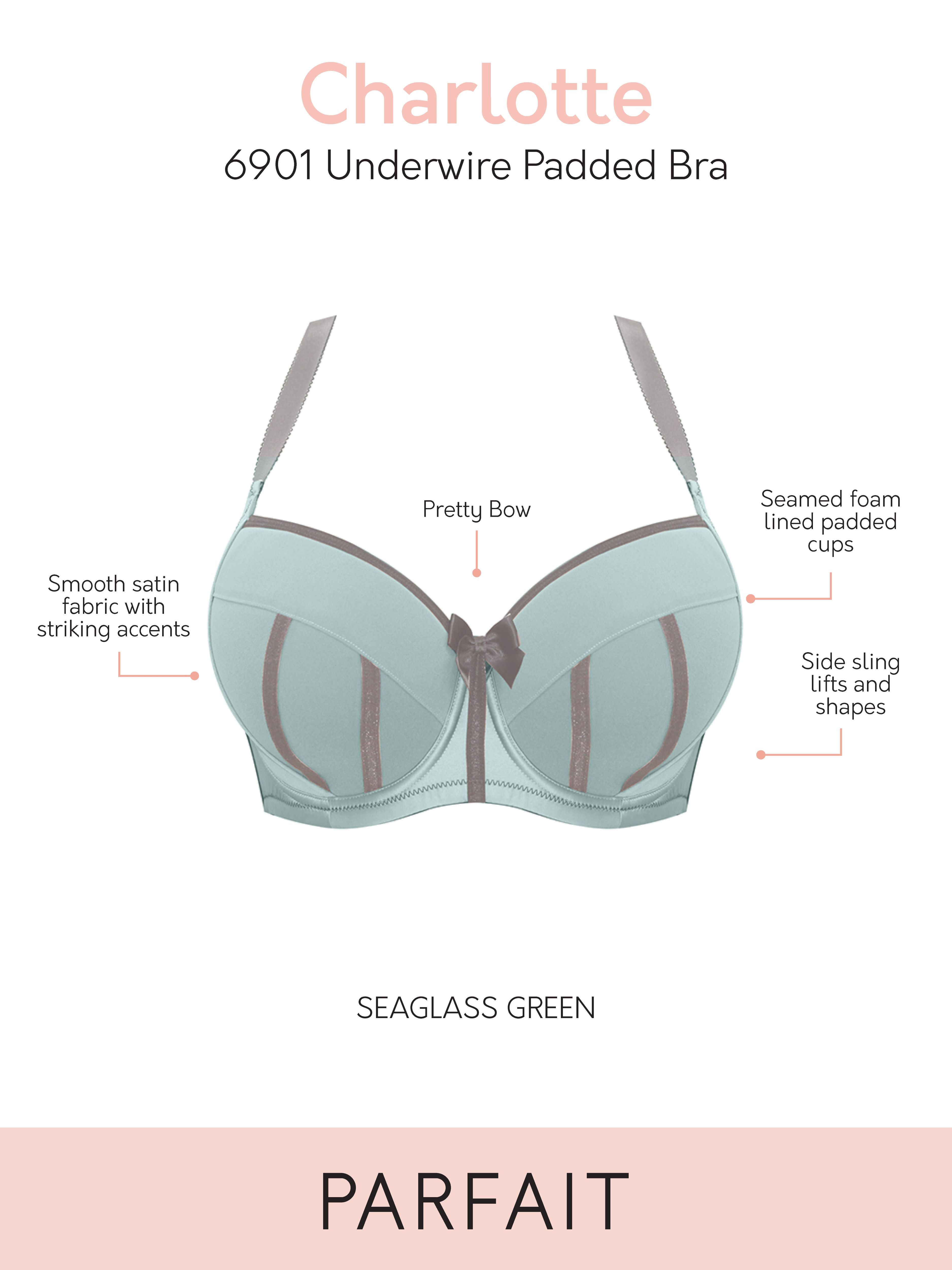 PARFAIT Charlotte 6901 Women's Full Busted and Full Figured Sexy Padded  Bra-Seaglass Green