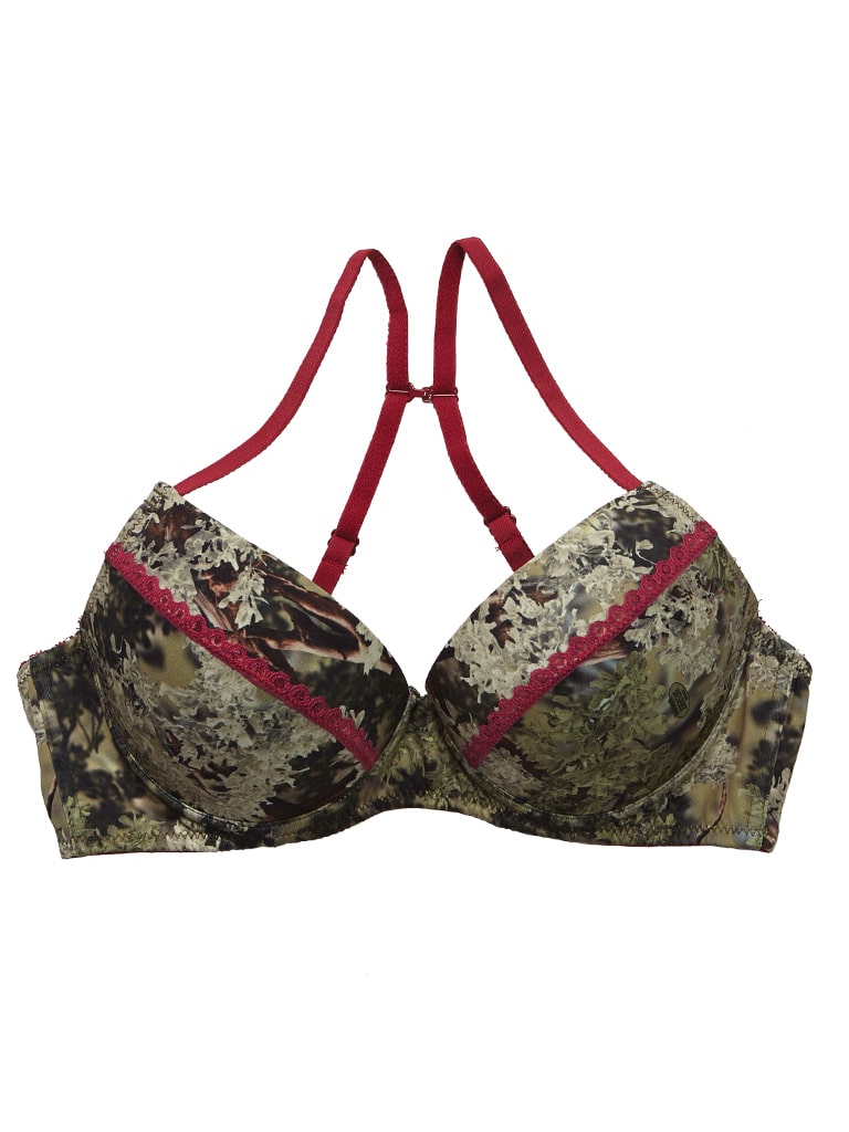 Wilderness Dreams King's Camo Desert Shadow/Cranberry Lace Underwire Bra  for Ladies
